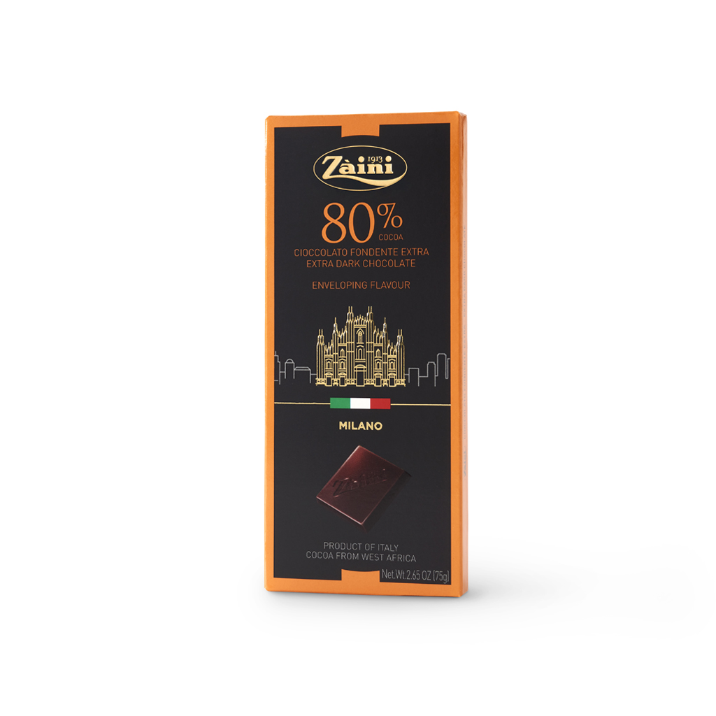 Extra Dark Chocolate 80% cocoa Bars 75g