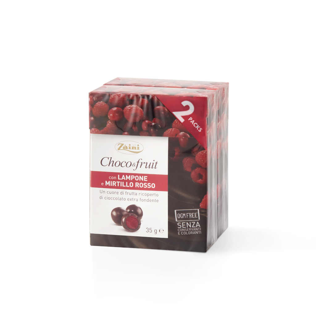 Choco&Fruit: Raspberry and Cranberry 70g