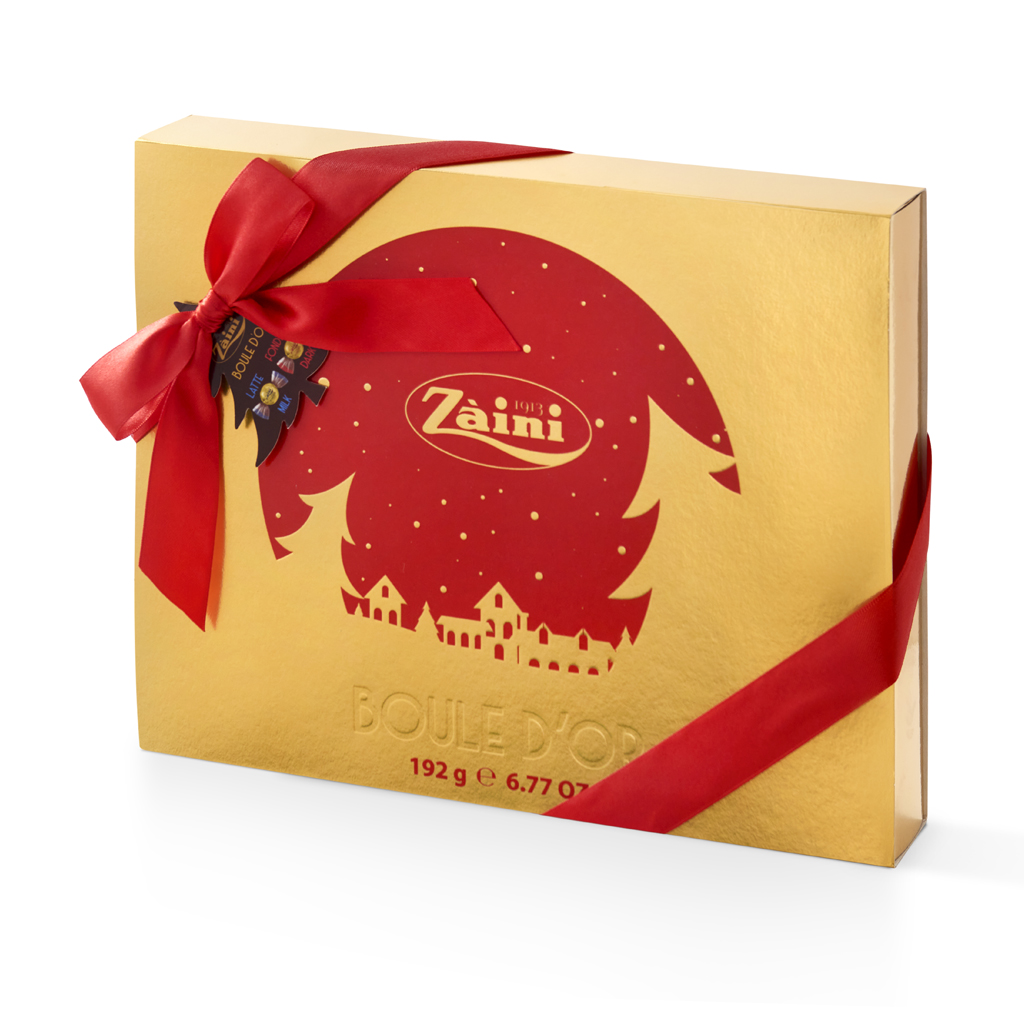 Milk and dark Boule d'Or Christmas gift box 192g