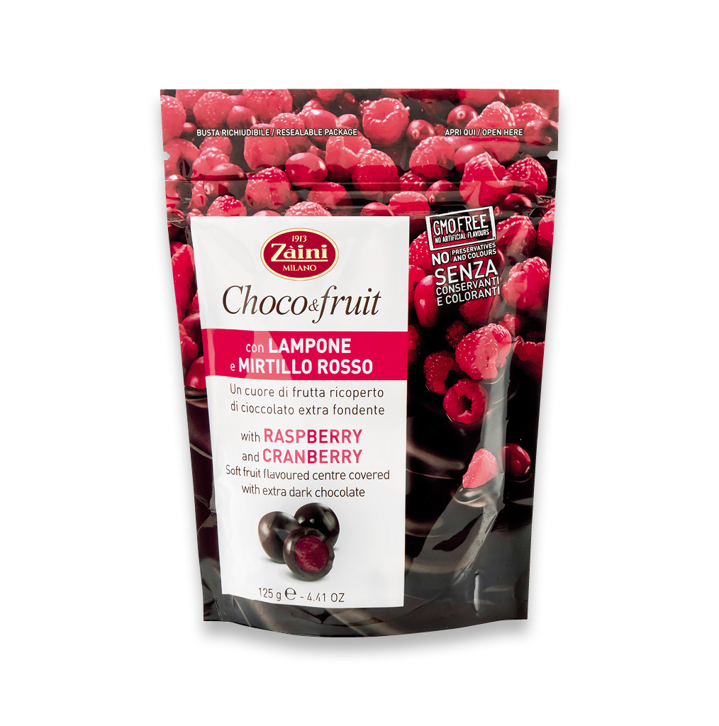 Choco&Fruit: Raspberry and Cranberry 125g