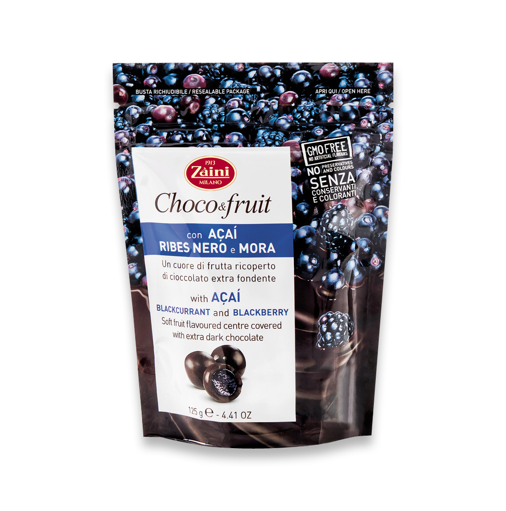 Choco&fruit: with Acai, Blackcurrant and Blackberry 125g