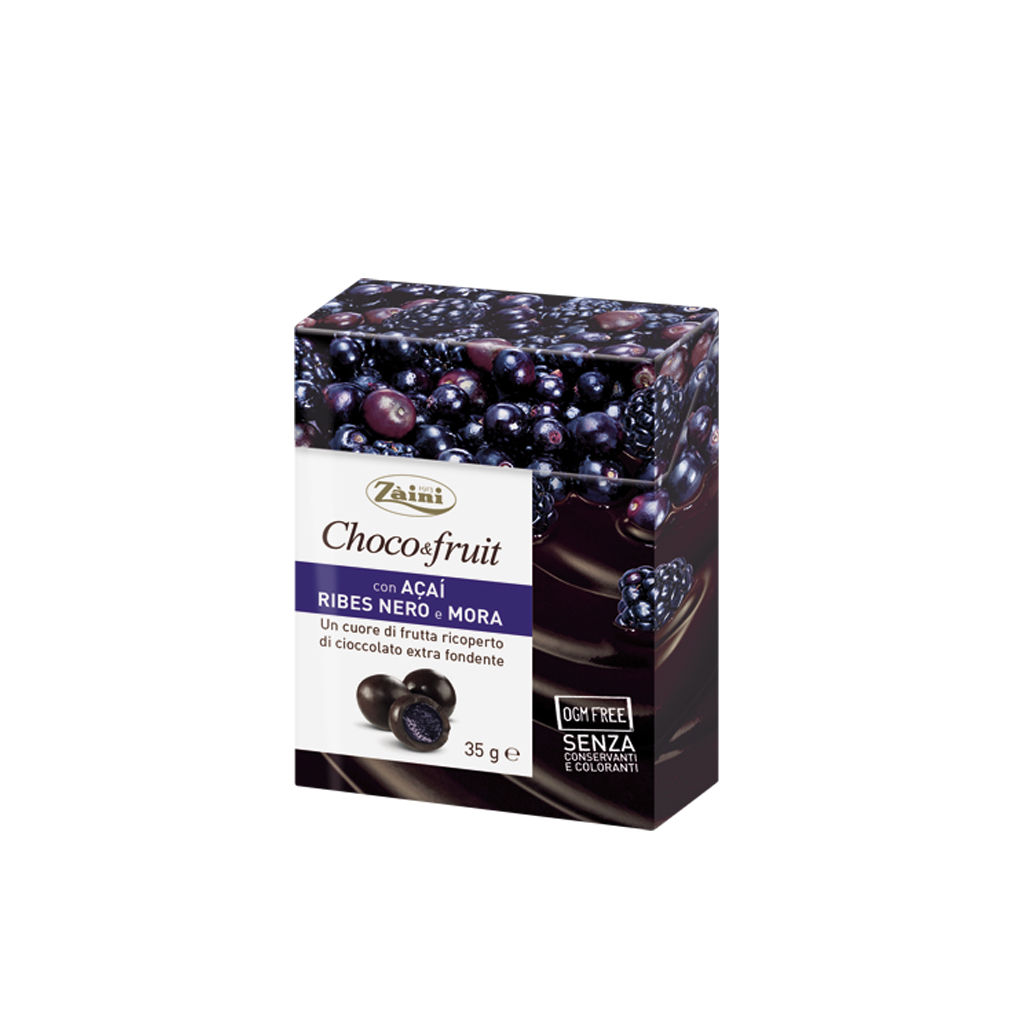 Choco&fruit: with Acai, Blackcurrant and Blackberry 35g