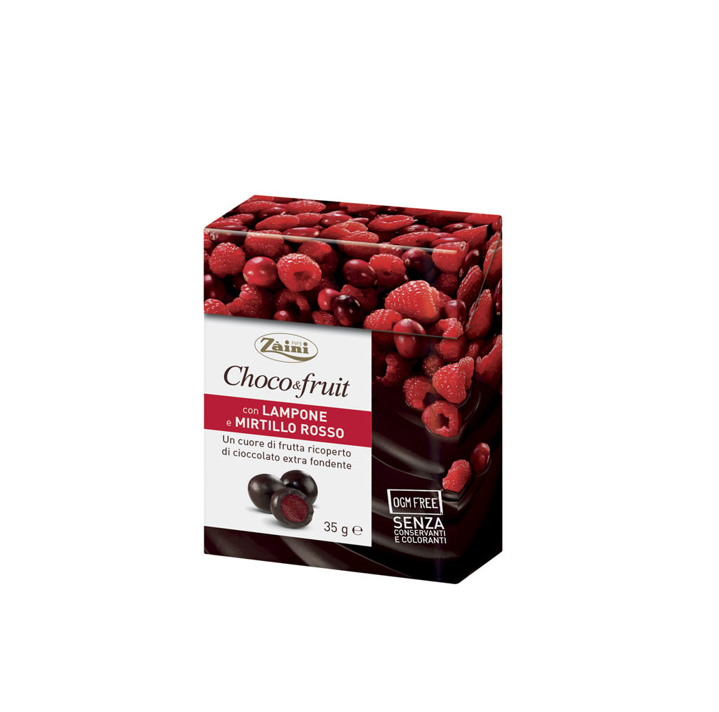Choco&Fruit: Raspberry and Cranberry 35g