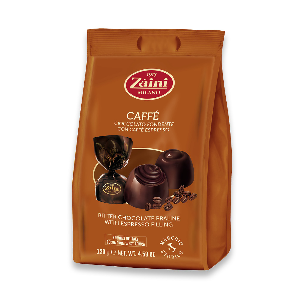 praline di cioccolato fondente con crema di caffè espresso 130G