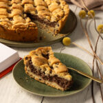 torta ricotta, pere e cacao